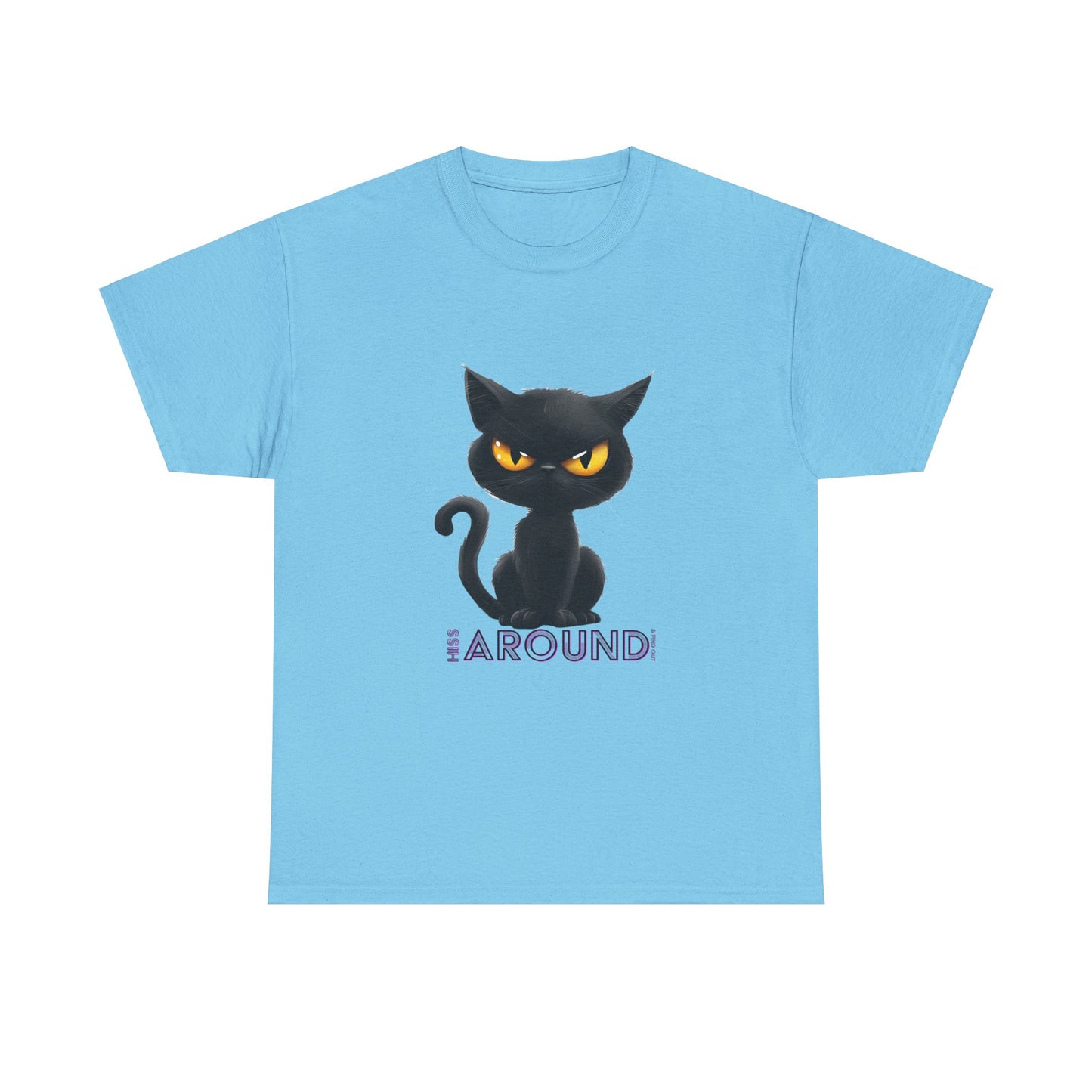 ‘Hiss Around & Find Out’ Black Cat Unisex Comfy Tee