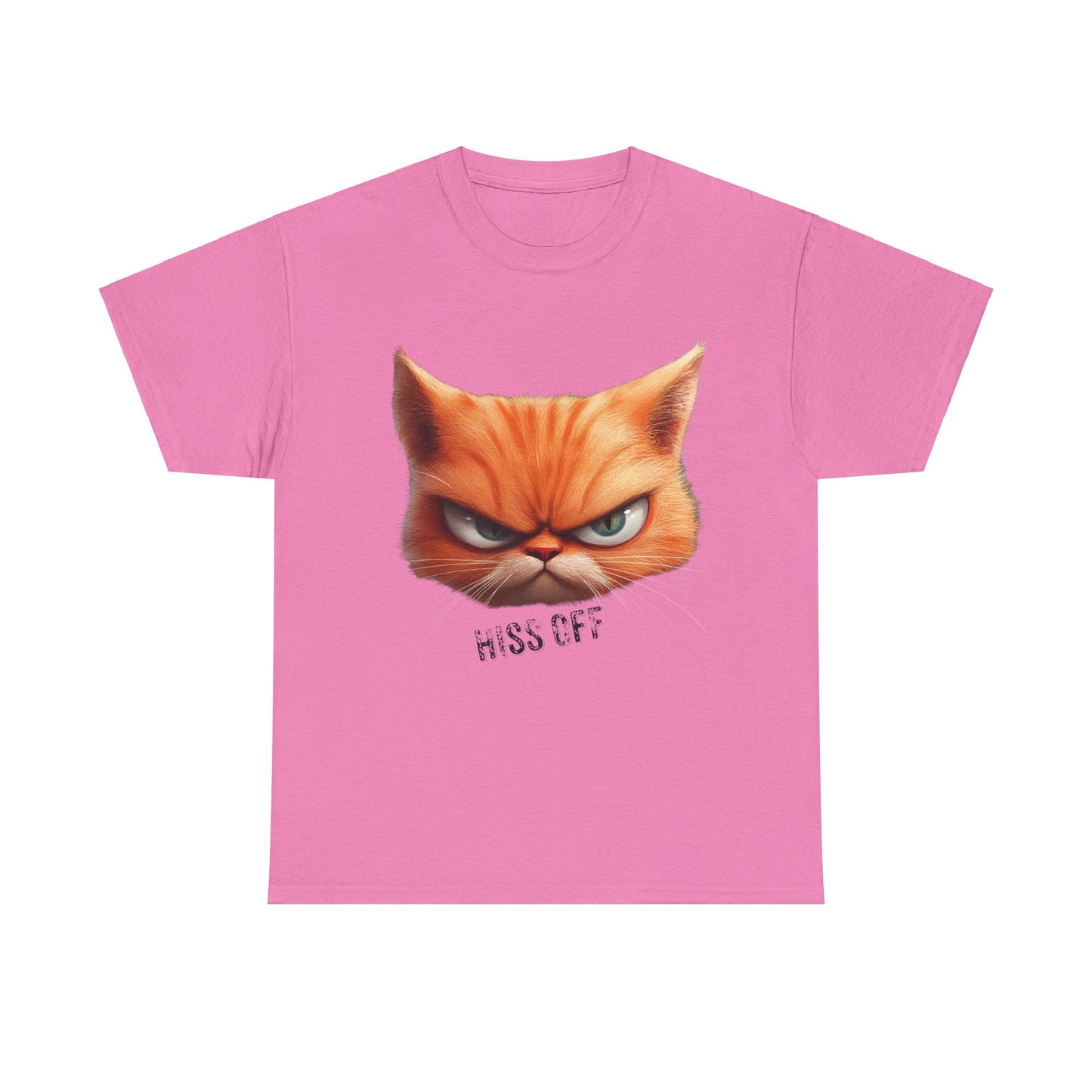 Hiss Off Angry Orange Cat T-Shirt