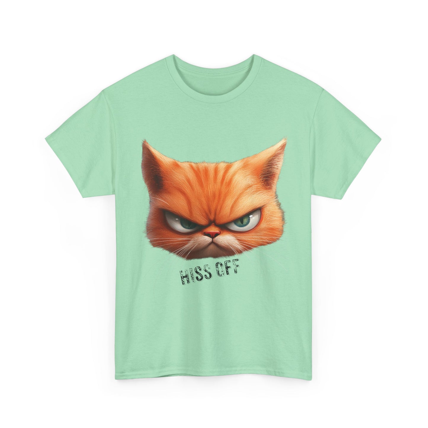 Hiss Off Angry Orange Cat T-Shirt