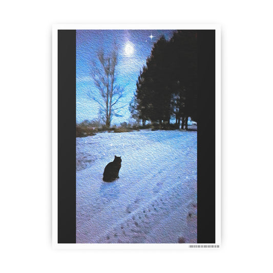 Under A Tabby Moon Photo Art Print