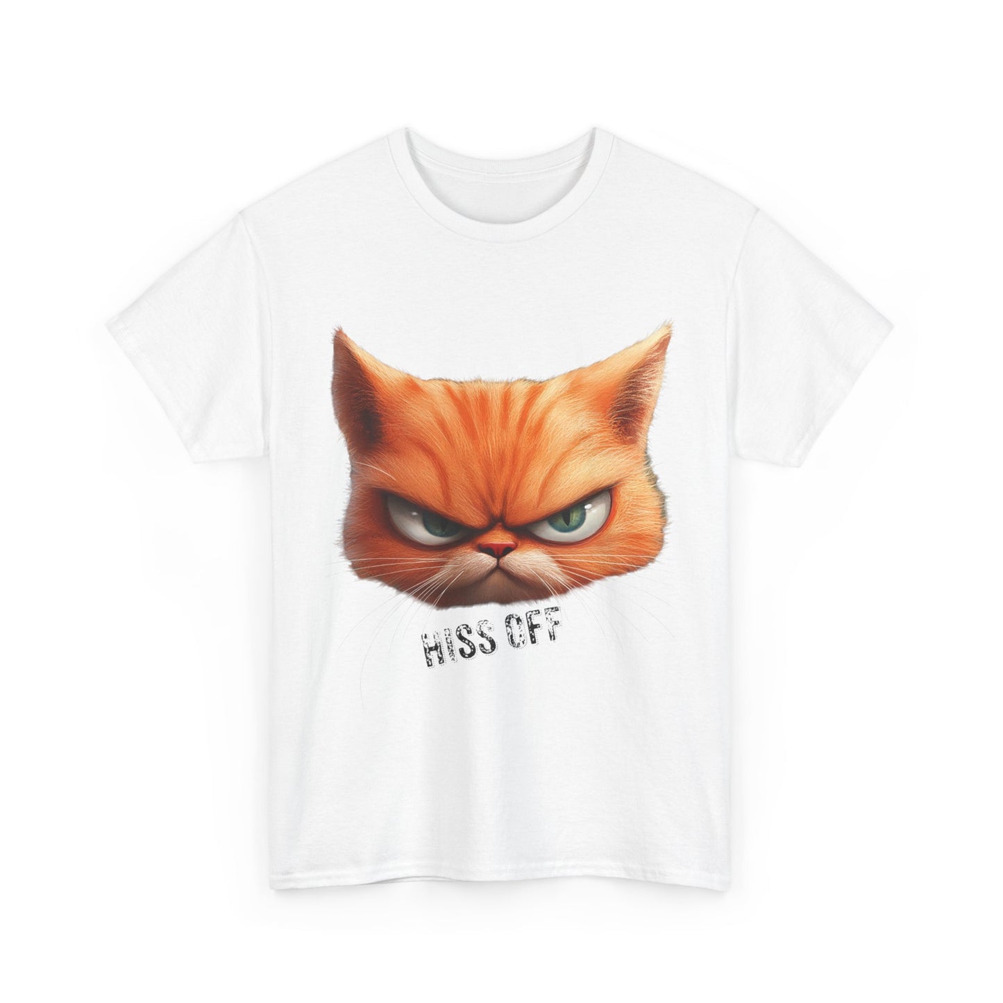 Hiss Off Angry Orange Cat T-Shirt