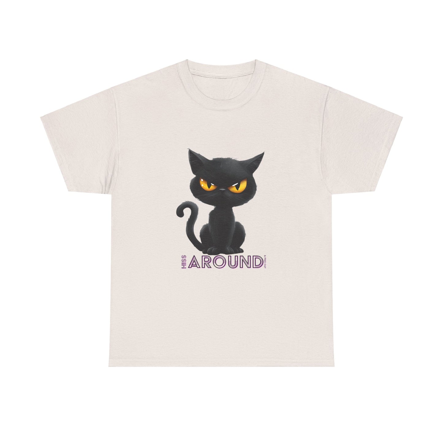 ‘Hiss Around & Find Out’ Black Cat Unisex Comfy Tee