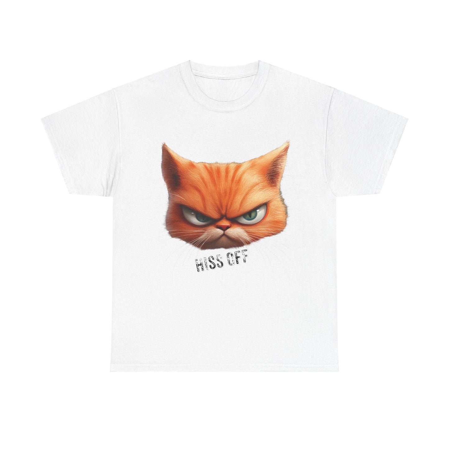 Hiss Off Angry Orange Cat T-Shirt