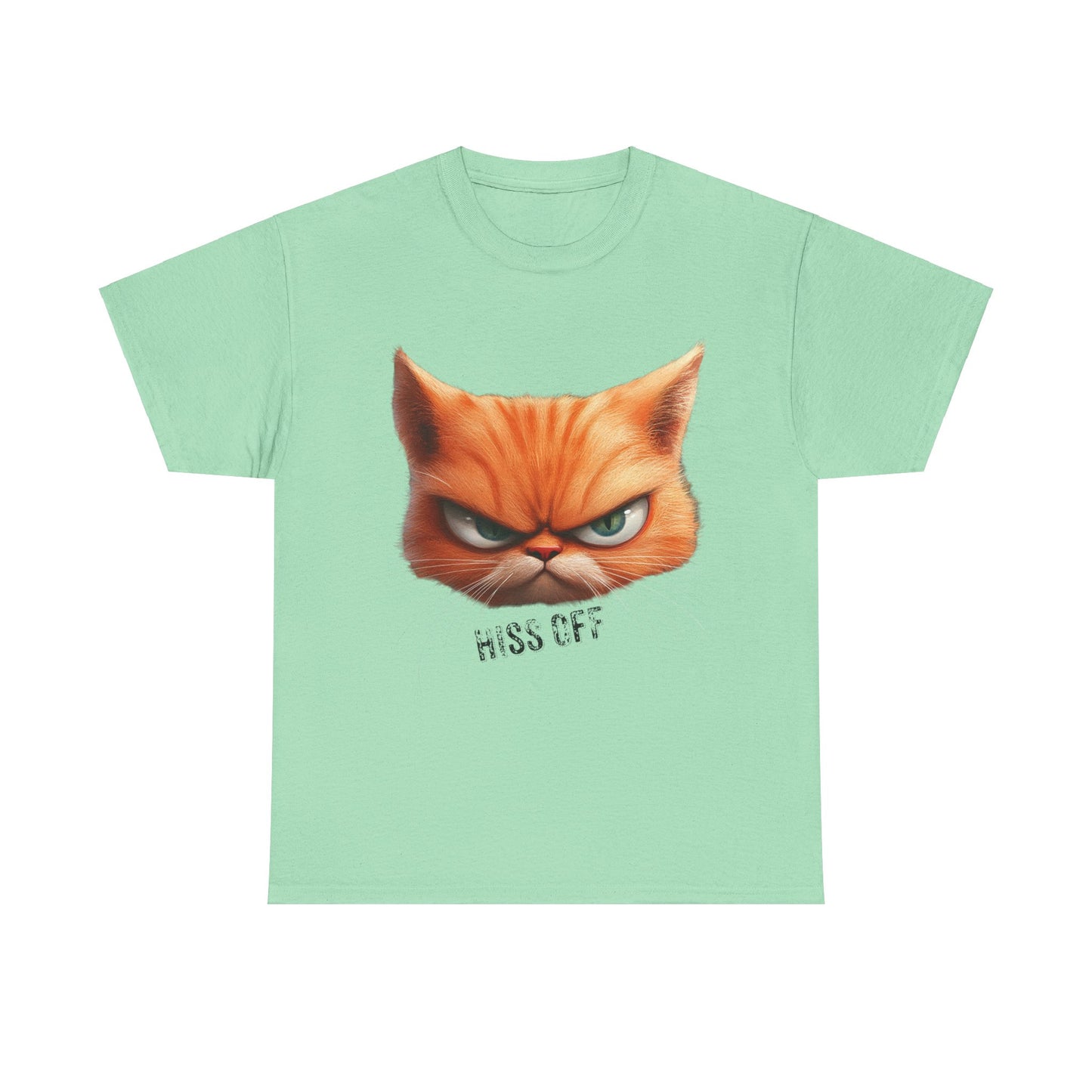 Hiss Off Angry Orange Cat T-Shirt