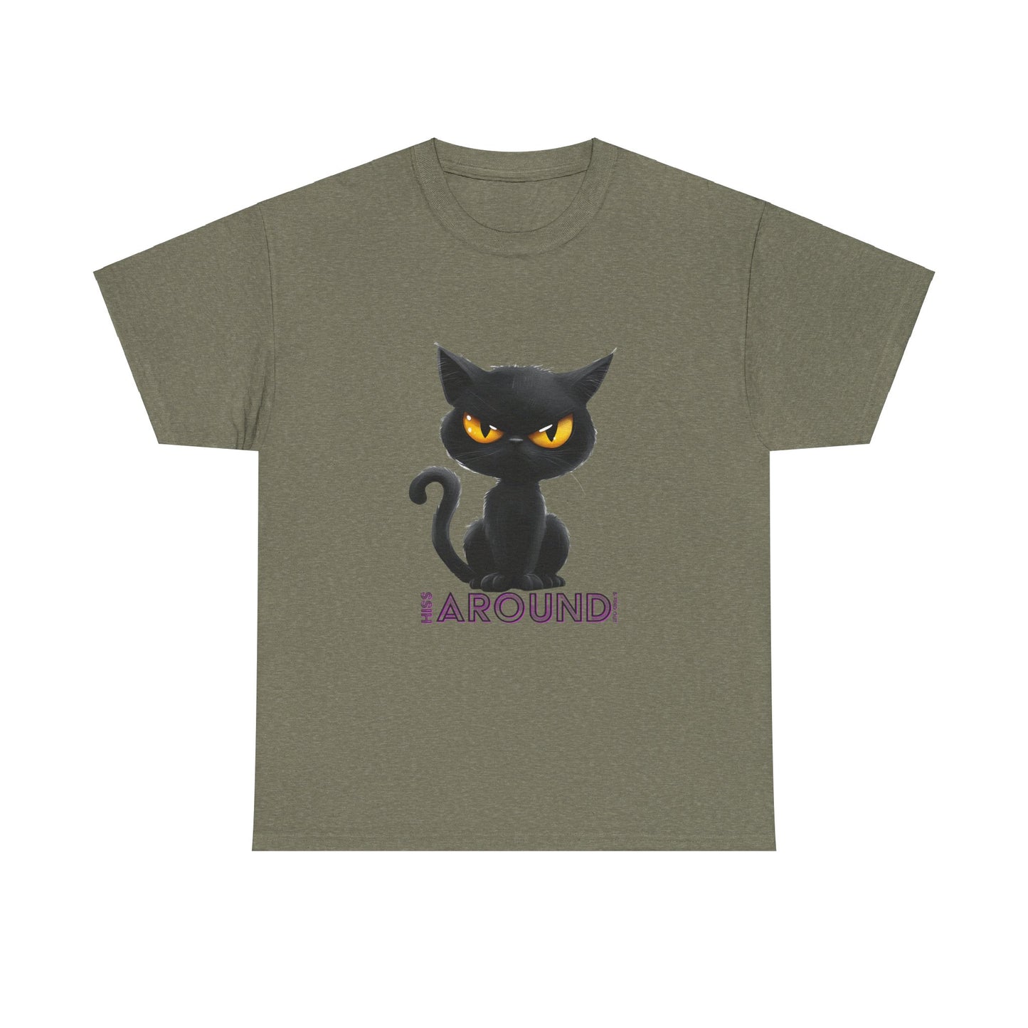 ‘Hiss Around & Find Out’ Black Cat Unisex Comfy Tee