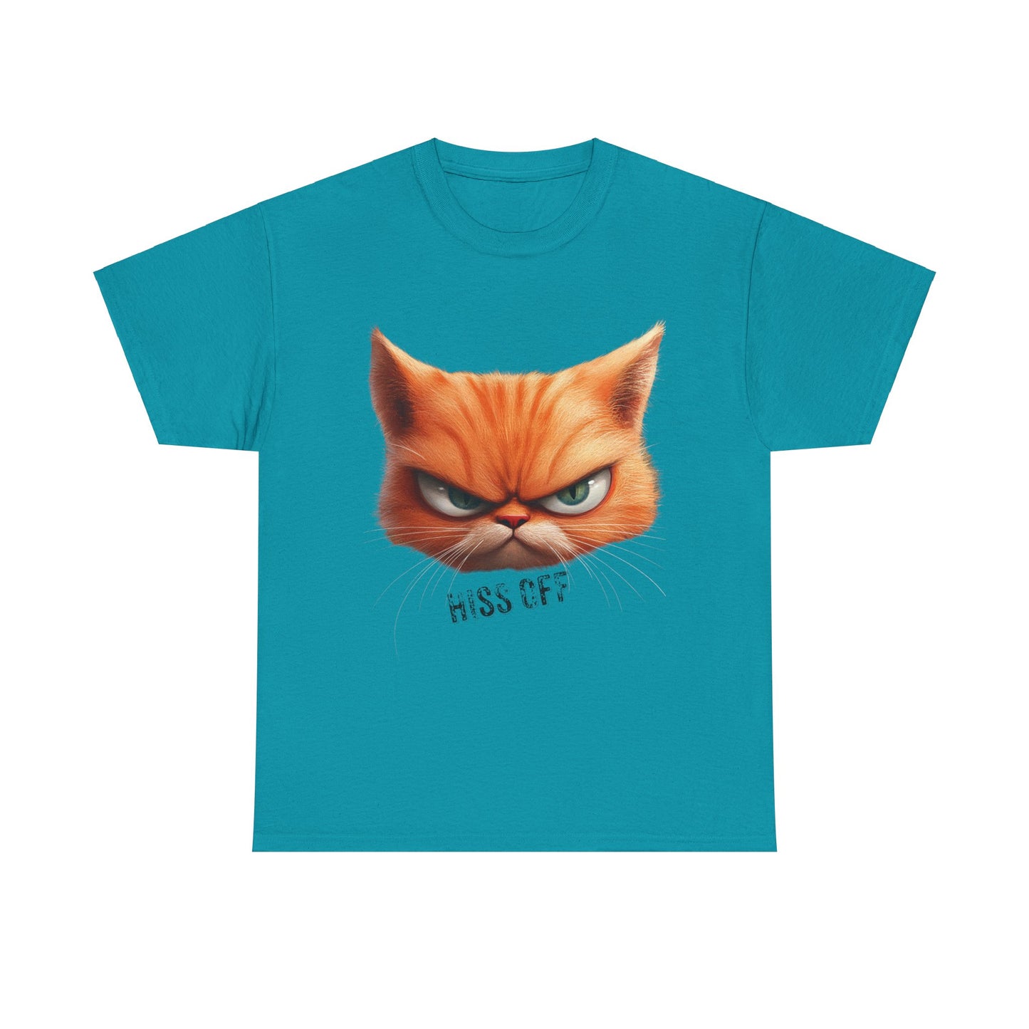 Hiss Off Angry Orange Cat T-Shirt