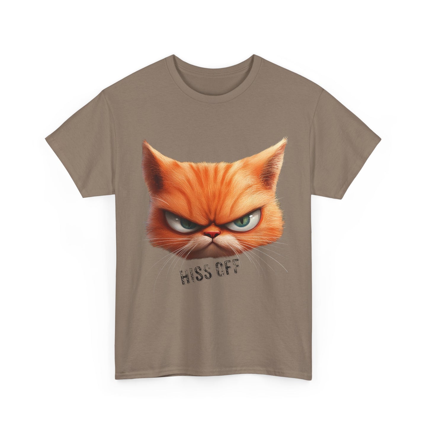 Hiss Off Angry Orange Cat T-Shirt