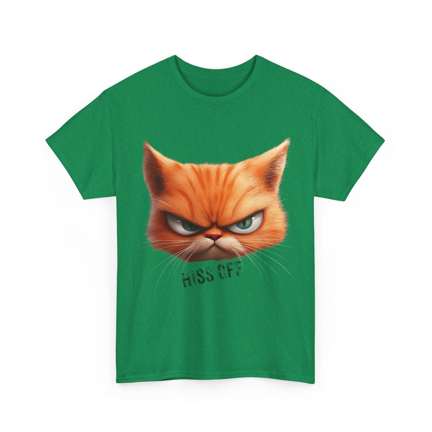 Hiss Off Angry Orange Cat T-Shirt