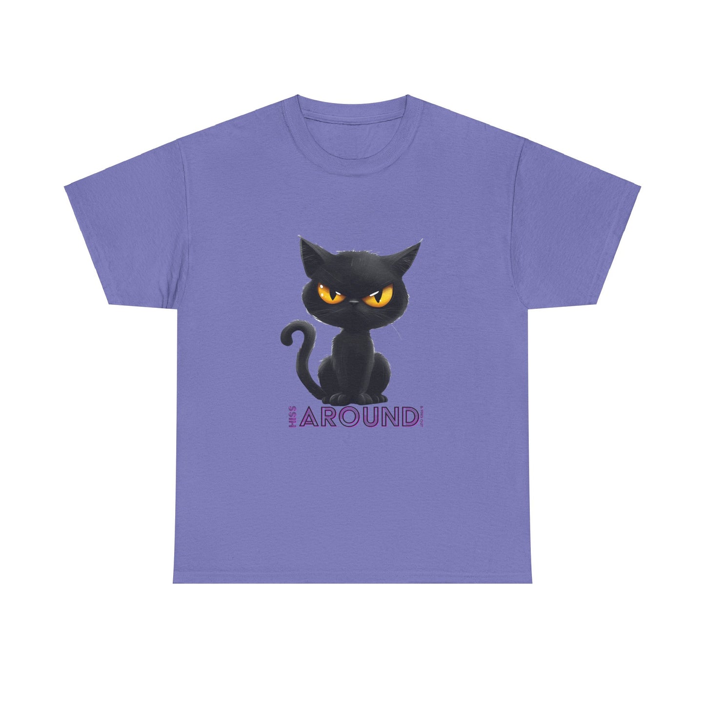 ‘Hiss Around & Find Out’ Black Cat Unisex Comfy Tee