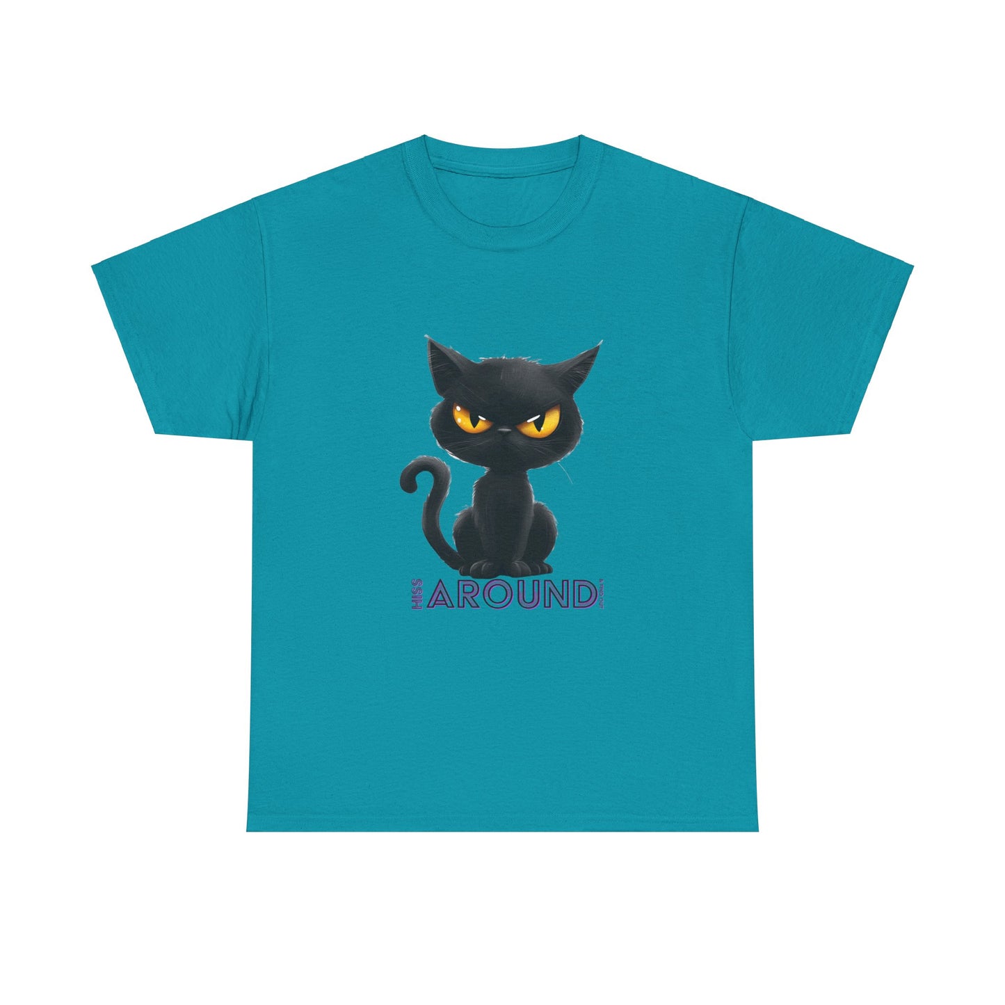 ‘Hiss Around & Find Out’ Black Cat Unisex Comfy Tee