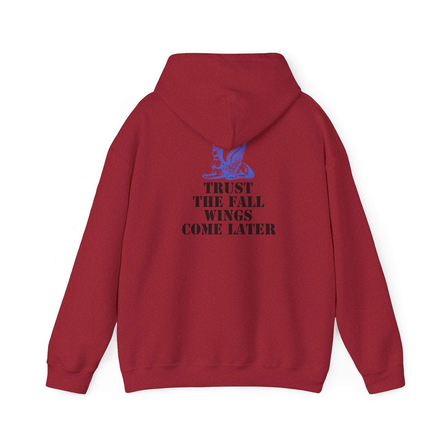 Trust the Fall Wings Come Later Sphinx Unisex Heavy Blend™ Hoodie Sweatshirt