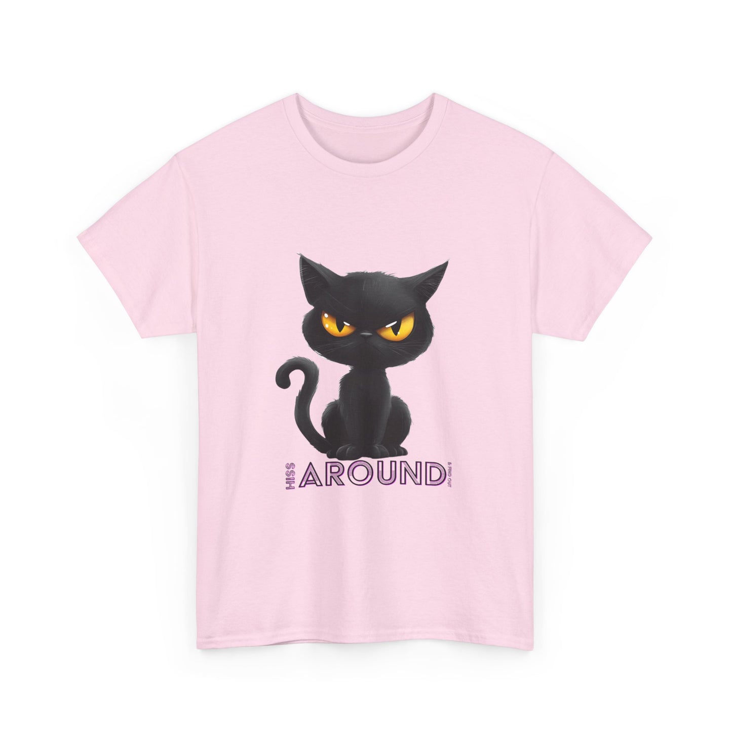 ‘Hiss Around & Find Out’ Black Cat Unisex Comfy Tee