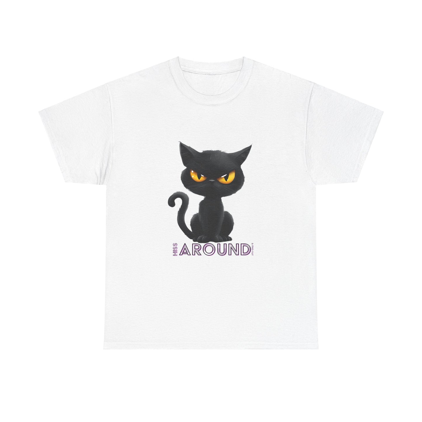 ‘Hiss Around & Find Out’ Black Cat Unisex Comfy Tee