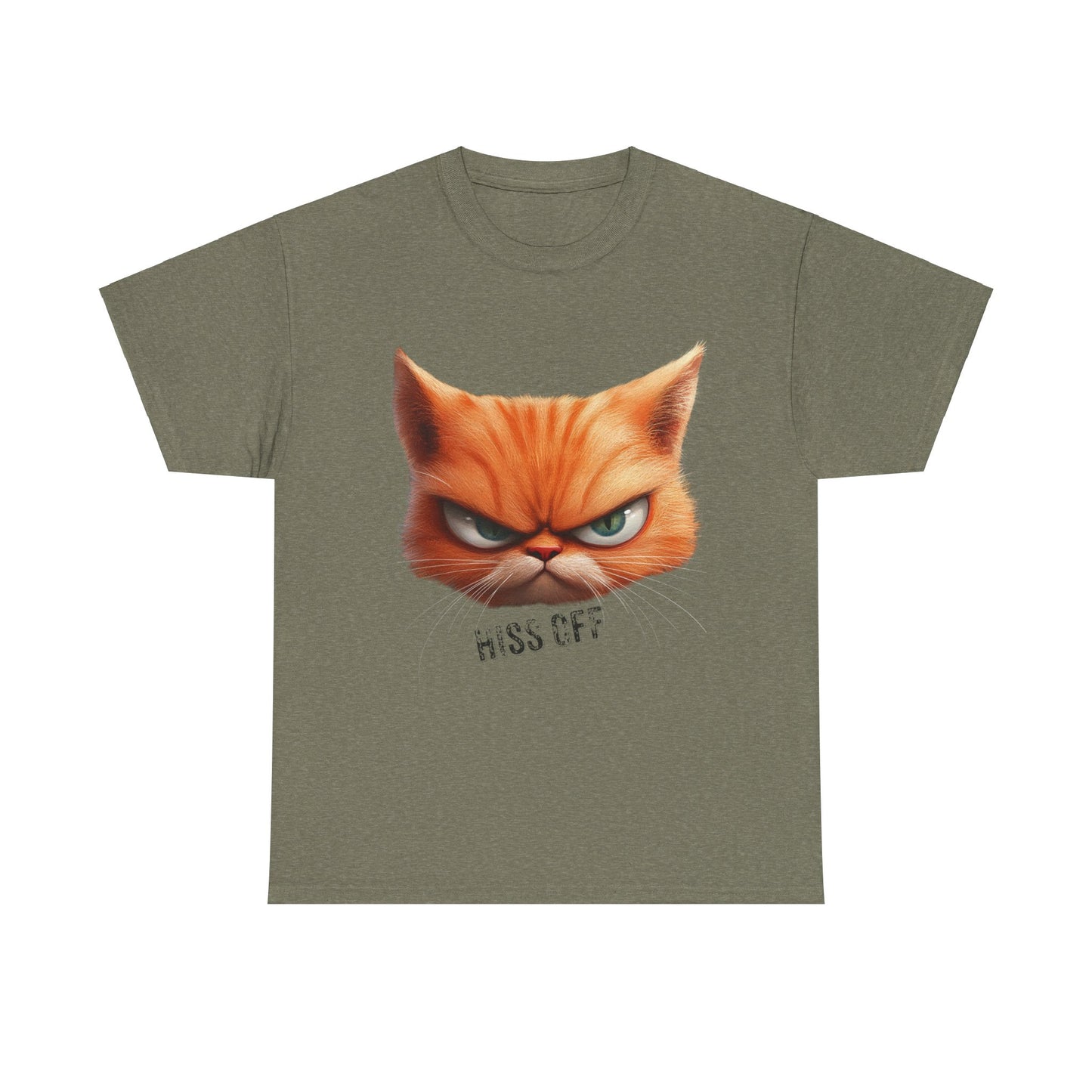 Hiss Off Angry Orange Cat T-Shirt