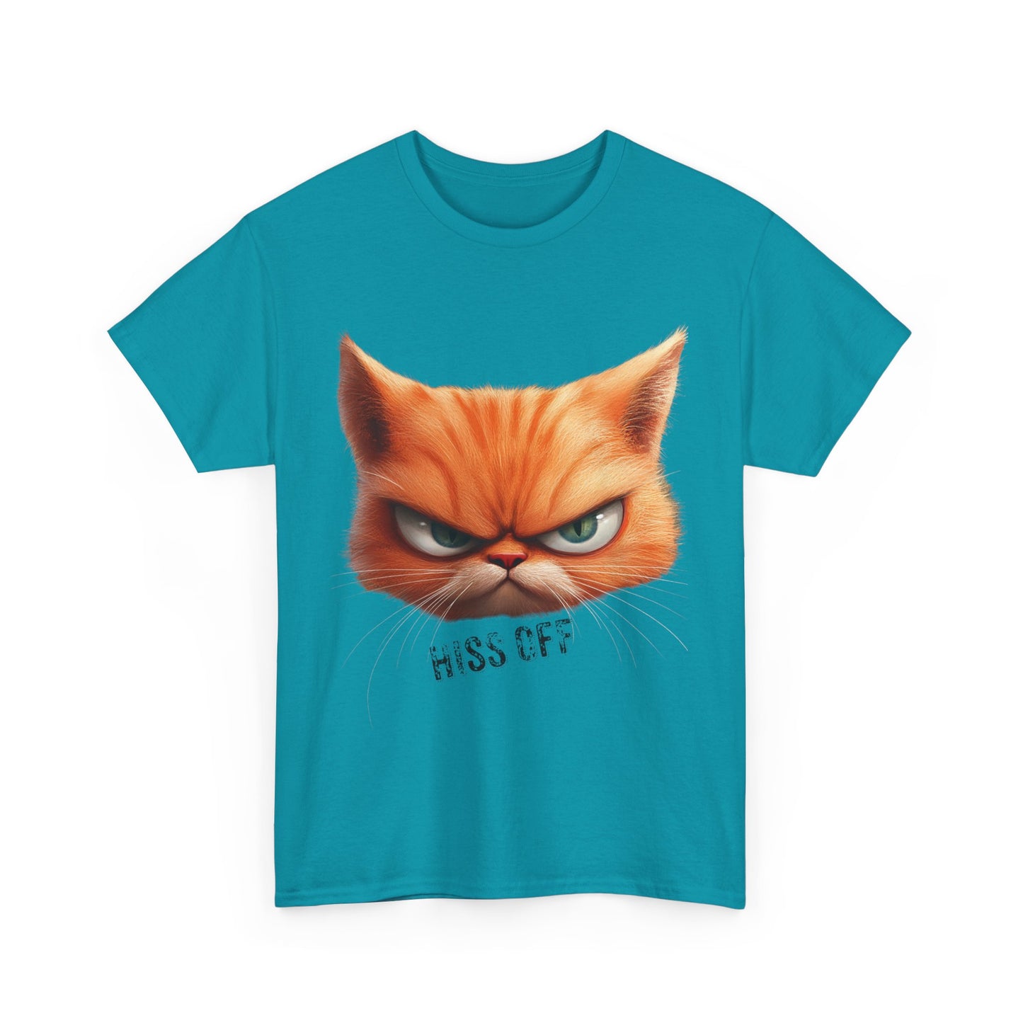 Hiss Off Angry Orange Cat T-Shirt