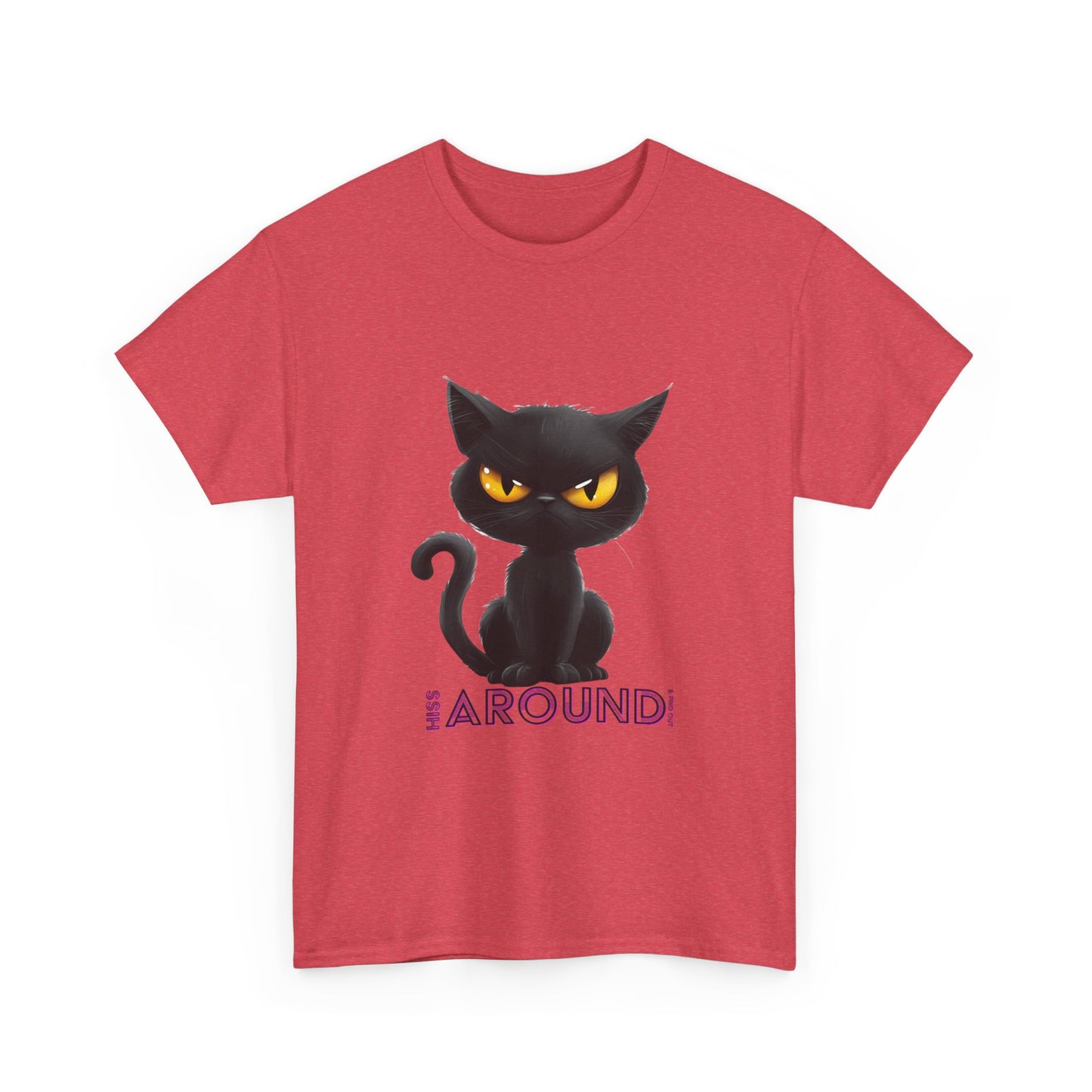 ‘Hiss Around & Find Out’ Black Cat Unisex Comfy Tee