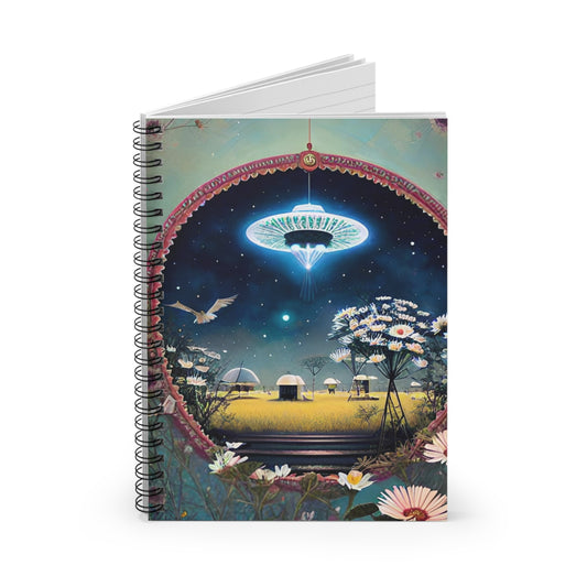 Visitors UAP Spiral Notebook - Ruled Line