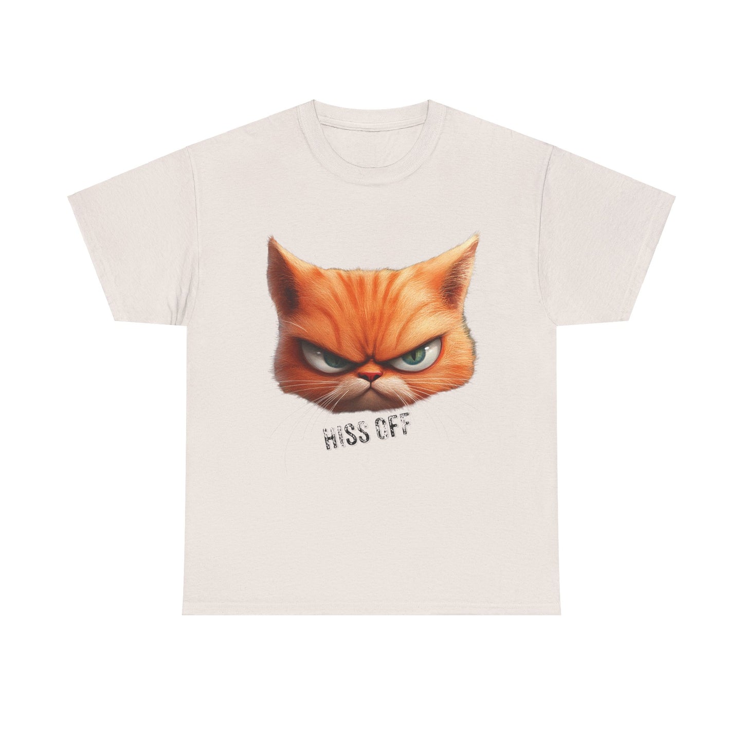 Hiss Off Angry Orange Cat T-Shirt