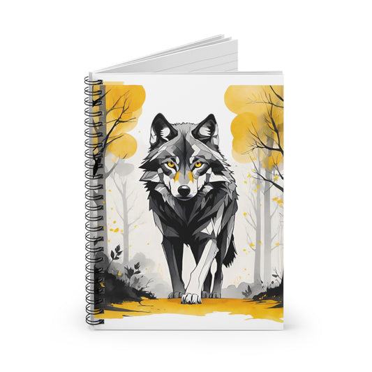 “Lone Wolf” Series Spiral Notebook - Ruled Line