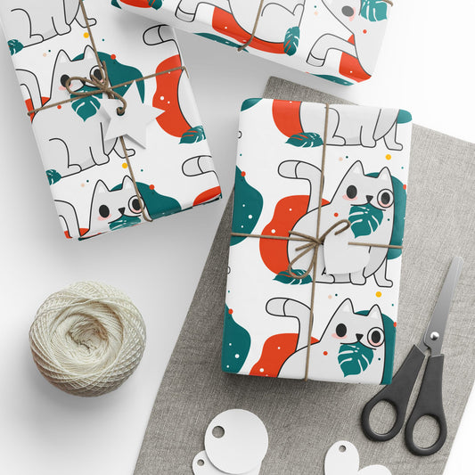 Silly Kitty Christmas Wrapping Papers