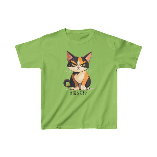 Hiss Off - Calico Cat Kids Funny Tee