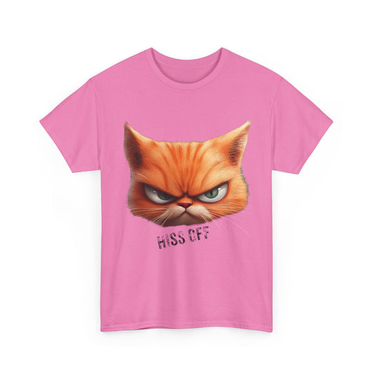 Hiss Off Angry Orange Cat T-Shirt