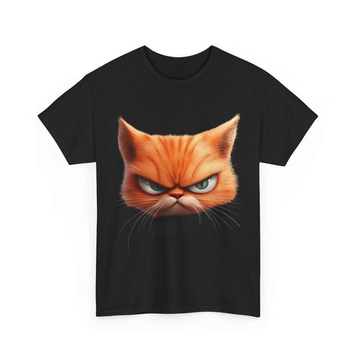 Hiss Off Angry Orange Cat T-Shirt