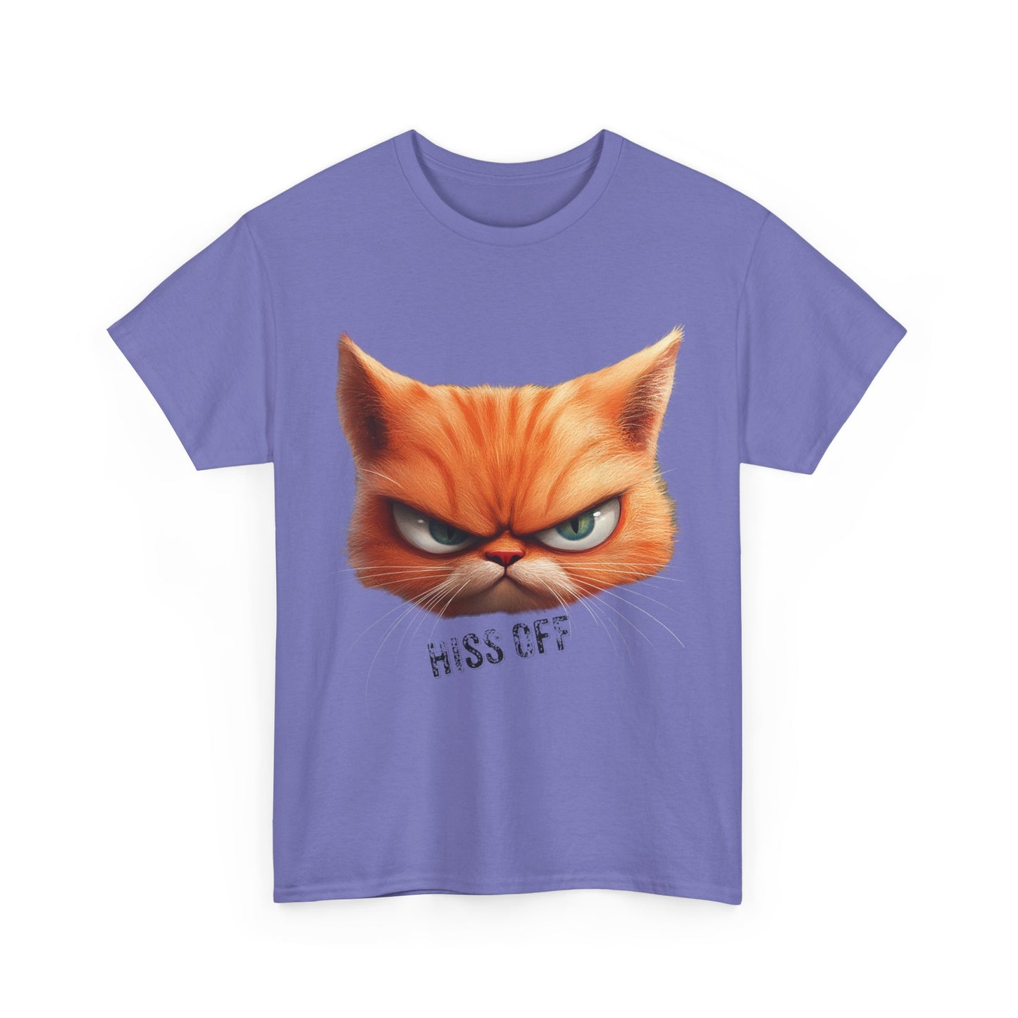 Hiss Off Angry Orange Cat T-Shirt