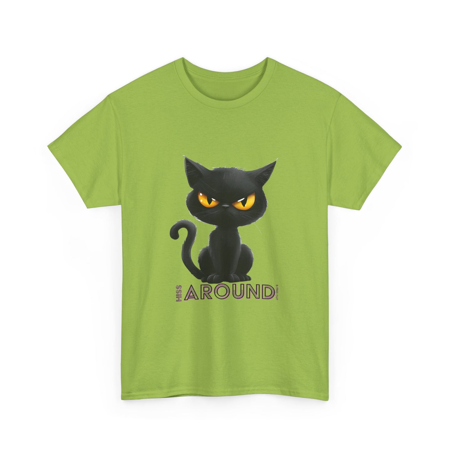 ‘Hiss Around & Find Out’ Black Cat Unisex Comfy Tee