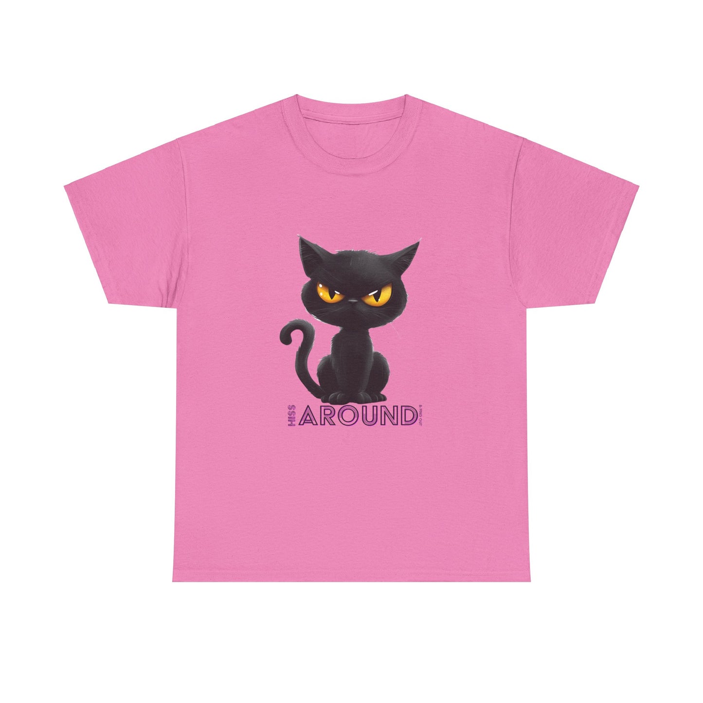 ‘Hiss Around & Find Out’ Black Cat Unisex Comfy Tee